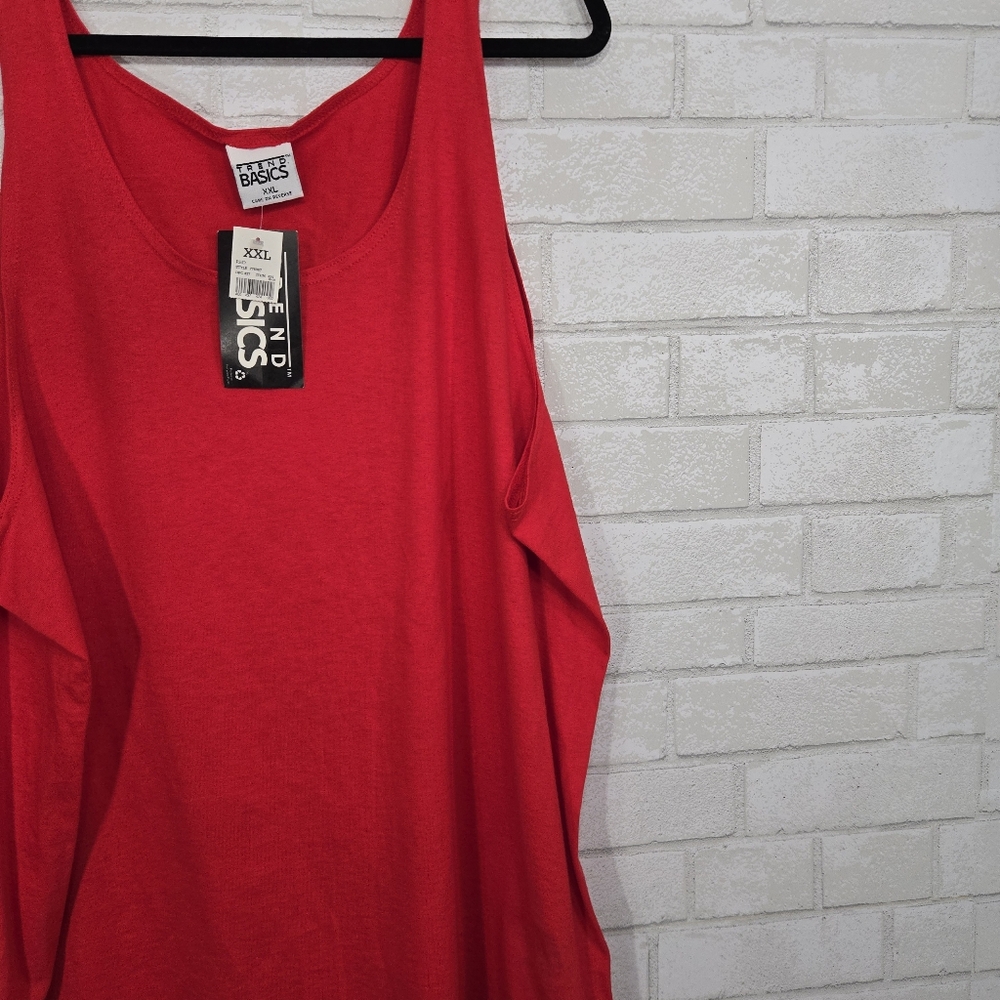Vintage Trend Basics NWT red tank - Picture 4 of 10